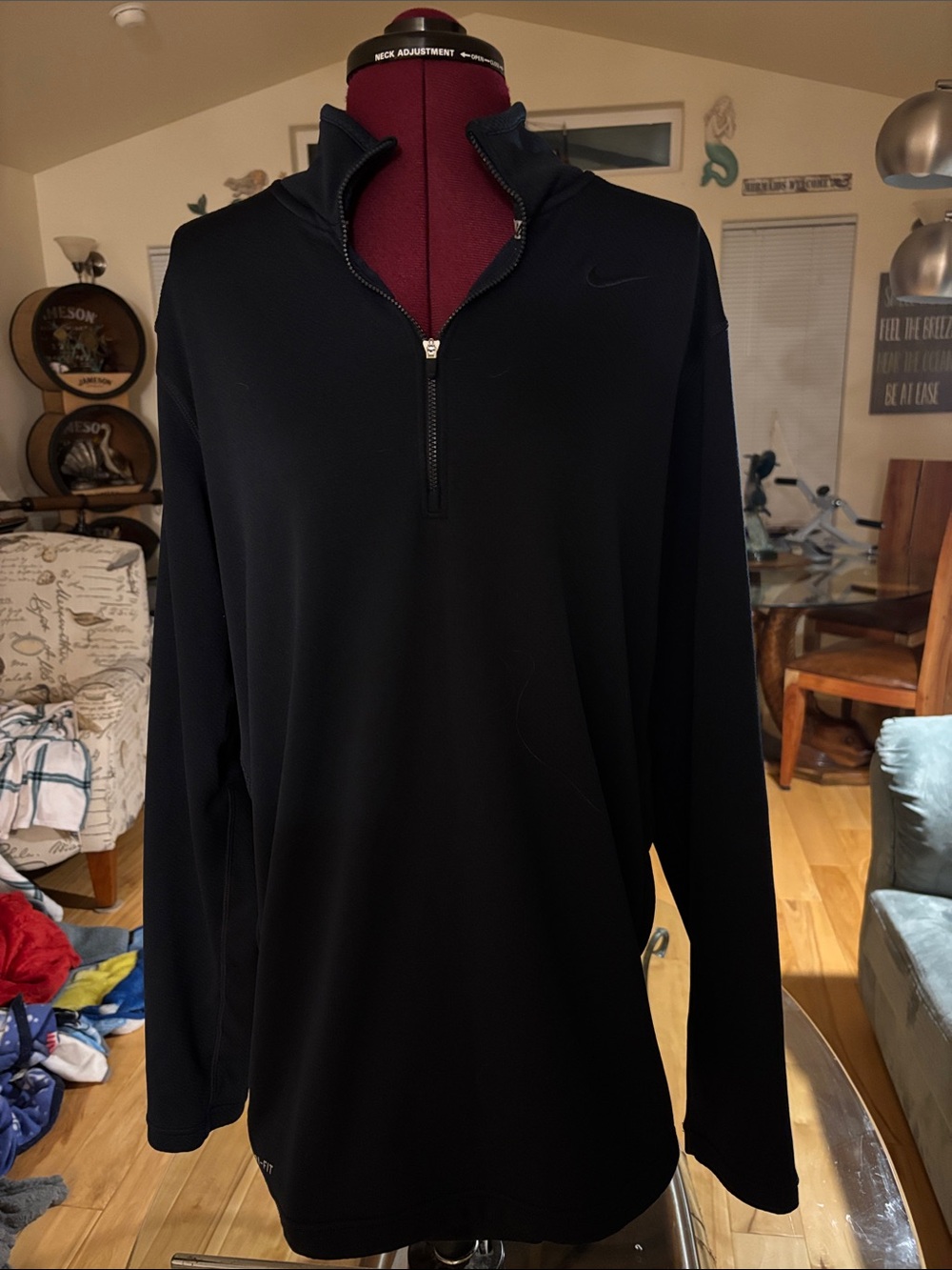 Nike Men’s Navy Half-Zip Performance Jacket